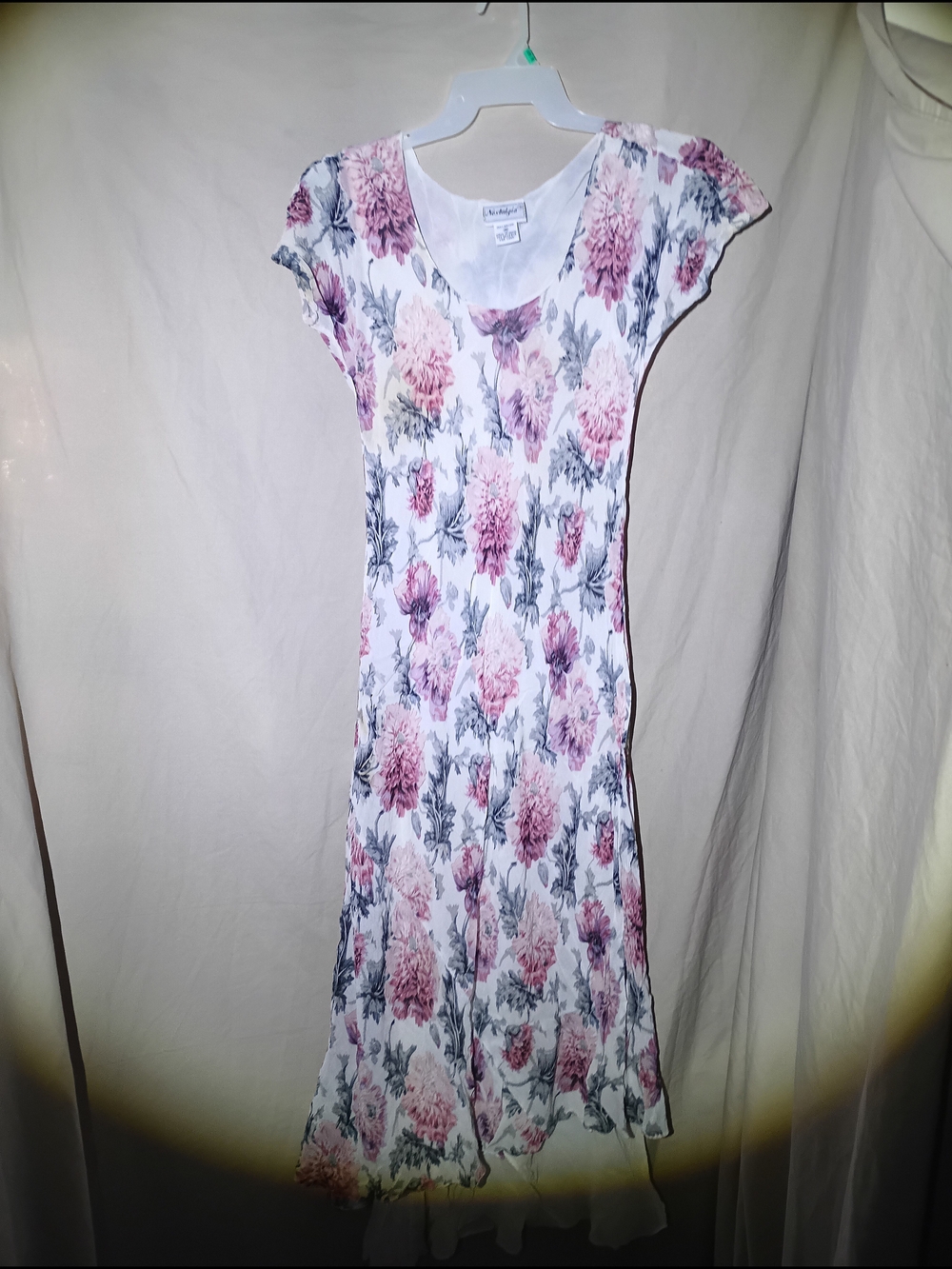 Vintage Nostalgia 100% Rayon Floral Maxi Dress